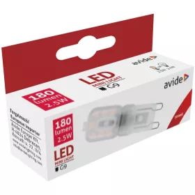 Avide LED 2.5W G9 WW 3000K fekvő