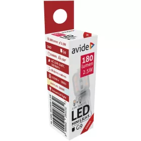 Avide LED 2.5W G9 WW 3000K