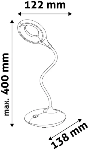 Avide LED Asztali Lámpa Minimal Fehér 4W