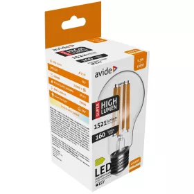   Avide LED Filament Globe 9.5W E27 A60 NW 4000K Super High Lumen