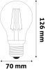 Avide LED Filament Globe 12W E27 A70 180° NW 4000K High Lumen