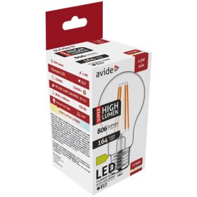   Avide LED Filament Globe 4.9W E27 A60 WW 2700K Super High Lumen