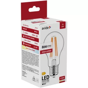 Avide LED Filament Globe 7W E27 WW 2700K