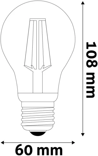 Avide LED Filament Globe 9.5W E27 A60 WW 2700K Super High Lumen