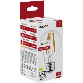 Avide LED Filament Globe 10.5W E27 A65 WW 2700K High Lumen