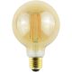 Avide LED Filament Globe G95 7W Fényerőszabályzós Borostyán E27 WW 2500K