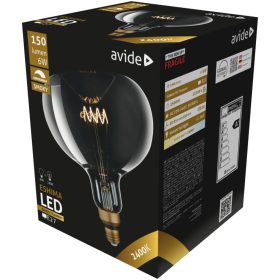   Avide LED Jumbo Filament Eshima 190x255mm Smoky 6W E27 2400K Fényerőszabályzós