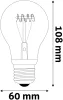 Avide LED Soft Filament Globe 4.5W E27 120° EW 2700K