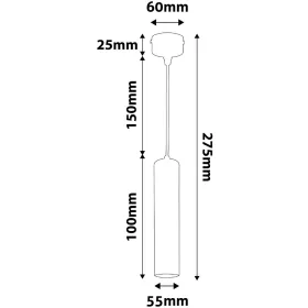 Avide Függeszték GU10 Lámpatest Kerek Fehér 100mm