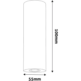 Avide GU10 Lámpatest Kerek Fehér 100mm