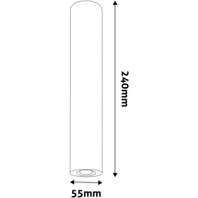 Avide GU10 Lámpatest Kerek Fekete 170mm