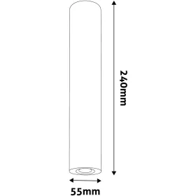Avide GU10 Lámpatest Kerek Fekete 240mm