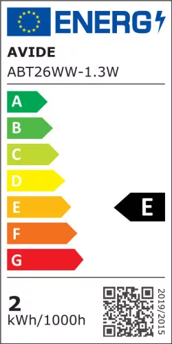 Avide LED 1.3W T26 WW 3000K