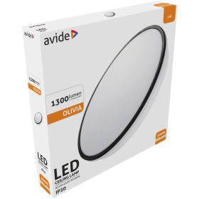   Avide LED Mennyezeti Lámpa Olivia Fekete 15W 280*55mm NW 4000K