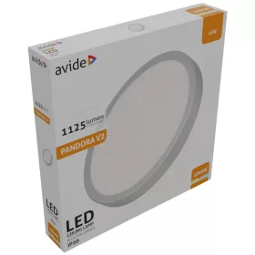   Avide LED Mennyezeti Lámpa Pandora V2 Csillagos Ezüst 15W 280*40mm NW 4000K