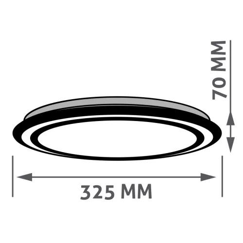 Avide LED Mennyezeti Lámpa Bella 24W RGB+CCT+Tuya Távirányítóval