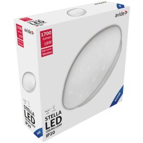   Avide LED Mennyezeti Lámpa Stella (Csillagos) 18W 330*100mm CW 6400K
