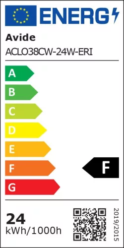 Avide LED Mennyezeti Lámpa Eris 24W 380*85mm CW 6400K