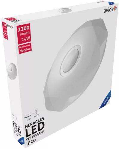 Avide LED Mennyezeti Lámpa Heracles 24W 395*66mm CW 6400K