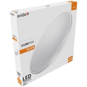   Avide LED Mennyezeti Lámpa Olivia Ezüst 24W 380*50mm NW 4000K