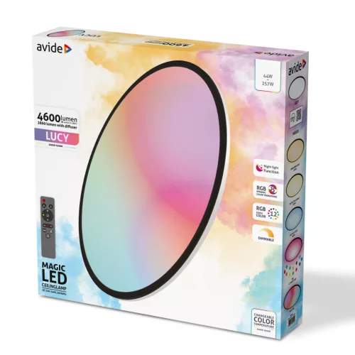 Avide LED Mennyezeti Lámpa Lucy 44W RGBIC+CCT Távirányítóval