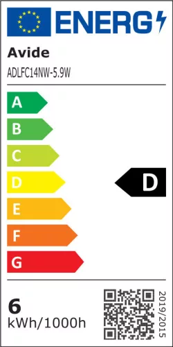 Avide LED Filament Candle 5.9W E14 NW 4000K Fényerőszabályozható