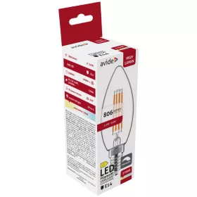   Avide LED Filament Candle 5.9W E14 WW 2700K Fényerőszabályozható