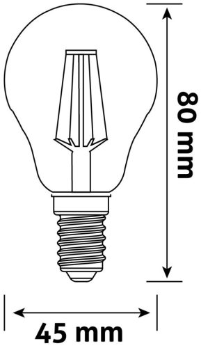 Avide LED Filament Mini Globe 5.9W E14 NW 4000K Fényerőszabályozható
