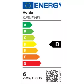   Avide LED Filament Mini Globe 5.9W E14 WW 2700K Fényerőszabályozható