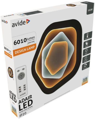 Avide Design Mennyezeti Lámpa Adair 102W(51+51) RF Távirányítóval