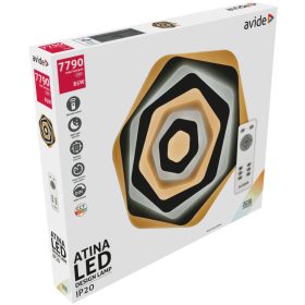   Avide Design Mennyezeti Lámpa Atina 85W(42.5+42.5) RF Távirányítóval