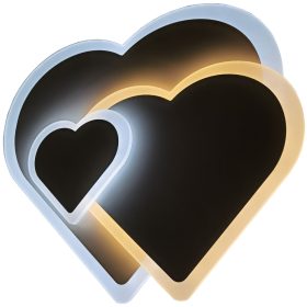   Avide Design Mennyezeti Lámpa Coeur 55W(27.5+27.5)  RF Távirányítóval