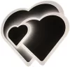 Avide Design Mennyezeti Lámpa Coeur 55W(27.5+27.5)  RF Távirányítóval