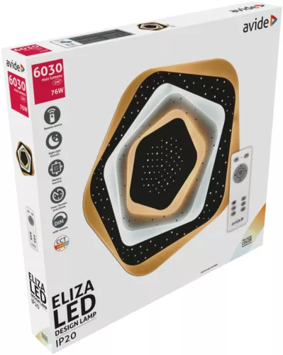 Avide Design Mennyezeti Lámpa Eliza 76W(38+38) RF Távirányítóval