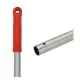 Alumínium felmosónyél, szálcsiszolt eloxált, piros 130cm