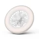 Avide Mennyezeti lámpa ventilátorral Whitney ezüst, 2x24W+15W motor, távirányítóval