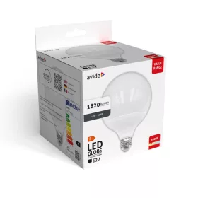 Avide Value LED G120 SMD Globe Opal E27 18W WW 3000K