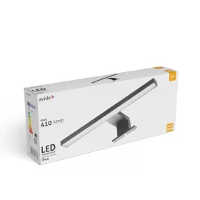   Avide LED Tükörvilágító Lámpa Szögletes Fekete Műanyag 300mm NW 4000K 5W IP44