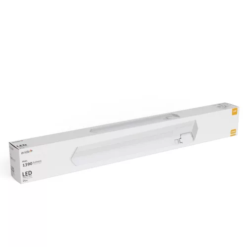 Avide LED Tükörvilágító Lámpa Hálózati Csatlakozó Aljzattal Szögletes Fehér Alu 665mm NW 4000K 15W IP44