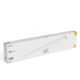   Avide LED Tükörvilágító Lámpa Szögletes Króm Műanyag 500mm NW 4000K 7W IP44