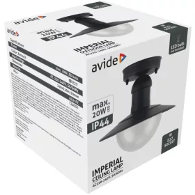   Avide Kültéri Mennyezeti Lámpa Imperial 1xE27 IP44 Antracit