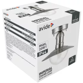   Avide Kültéri Mennyezeti Lámpa Imperial 1xE27 IP44 Rozsdamentes Acél