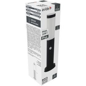  Avide kültéri álló lámpa Boca 1xE27 PIR 450mm IP44 Fekete