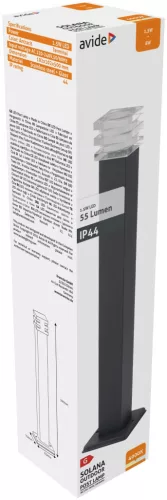 Avide kültéri álló lámpa Solana LED 1.5W NW 500mm IP44 Antracit