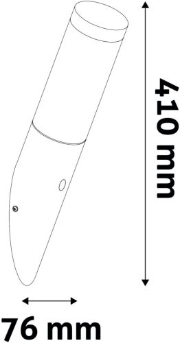 Avide kültéri fali lámpa Boca 1xE27 PIR IP44 Fekete