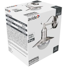   Avide kültéri fali lámpa Imperial 1xE27 IP44 Rozsdamentes acél