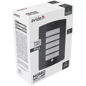 Avide kültéri fali lámpa Morro 1xE27 PIR IP44 Antracit