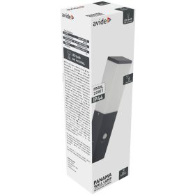 Avide kültéri fali lámpa Panama 1xE27 PIR IP44 Antracit