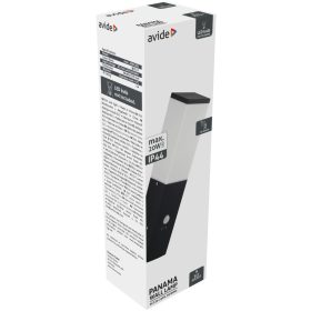 Avide kültéri fali lámpa Panama 1xE27 PIR IP44 Fekete