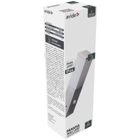   Avide kültéri fali lámpa Panama 1xE27 PIR IP44 Szatén Nikkel